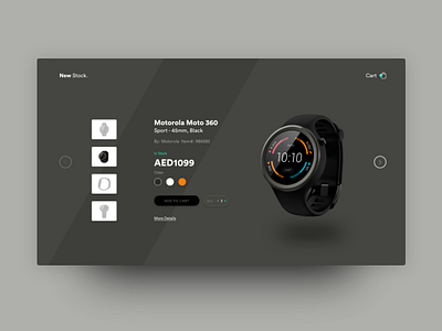 Moto 360 Product Section Concept Design