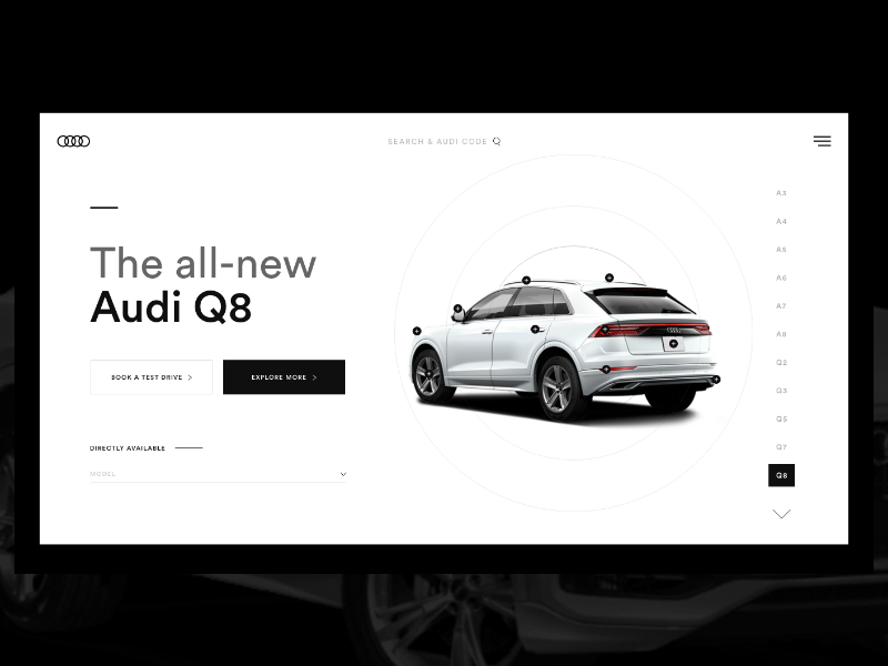 Audi Webdesign Concept Speedart #019 design art webdesign digital art webdesign concept creotopi audi latest psd ux ui logo template free branding design