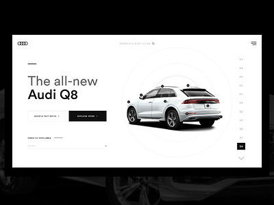 Audi Webdesign Concept Speedart #019 art audi branding creotopi design design art digital free latest logo psd template ui ux webdesign webdesign concept
