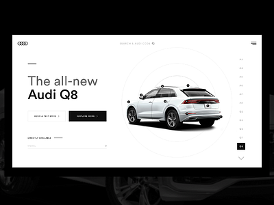 Audi Webdesign Concept Speedart #019