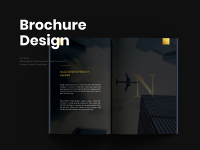 Naz Group | Brochure Design branding design flat icon illustration logo mockup template typography vector