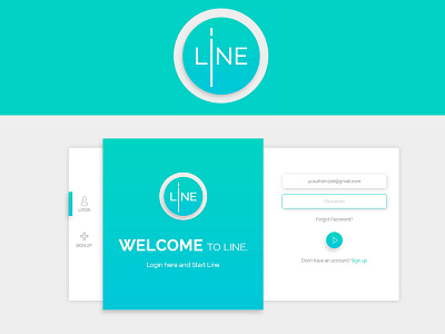 Login page for line