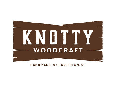 Knotty Woodcraft branding identity logo logo design logotype wood woodcraft woodworking