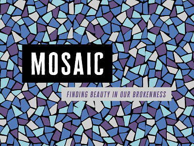 Mosaic Series bible blue broken church mosaic series sermon sermon art