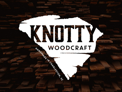 Knotty Woodcraft branding identity logo logo design logotype south carolina wood woodcraft woodworking