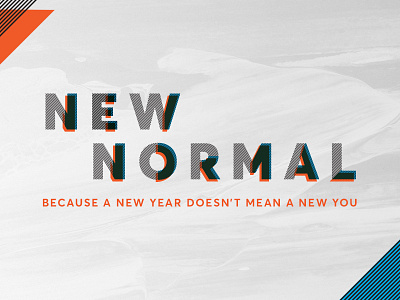 New Normal church new year sermon art sermon series typography