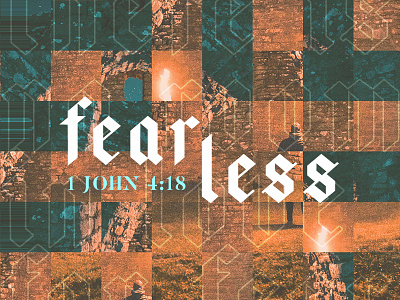 Fearless church scripture sermon art sermon series