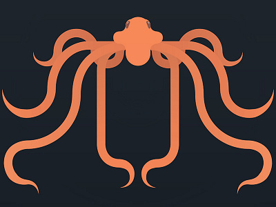 Orange Octopus bread cthulhu deep gorgon octo octopus orange rlyeh rye vector whats on hulu