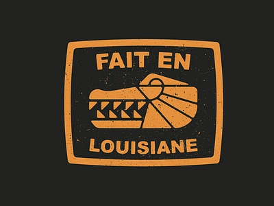 Made in Louisiana alligator cajun logo