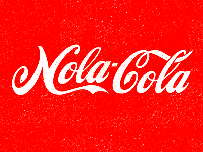 NOLA Cola lettering louisiana new orleans nola t shirt vintage