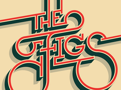 The Figs figs t shirt typography. lettering