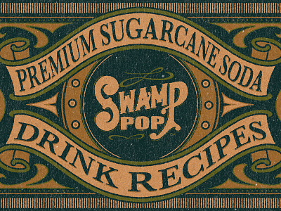 Recipe Card lettering pop recipe swamp vintage