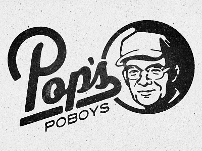 Pops face illustration retro vintage