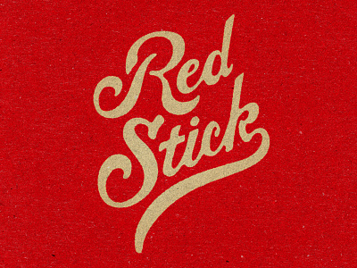 Red Stick baton rouge lettering red stick