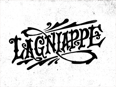 Lagniappe illustration t shirt typography