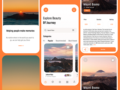 Traveler Mobile App animation app color concept design figma mobile palette ui ux