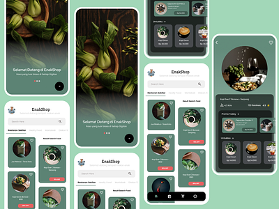 Food Shop Mobile App animation app color concept design figma mobile palette ui uxui kitandroidiostemplateicon
