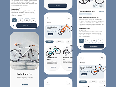 Bicycle Shop Mobile UI