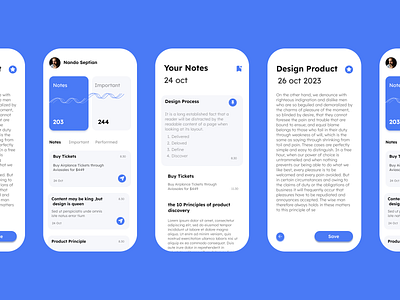 Note app UI animation app color concept design figma mobile palette ui ux androidios