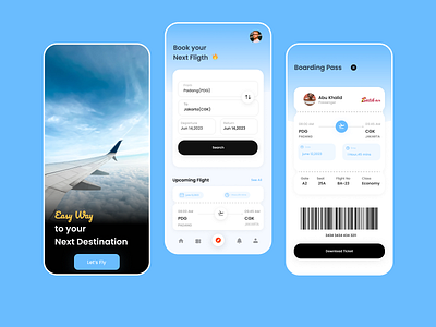 Flight Booking animation app color concept design figma mobile palette ui ux androidios