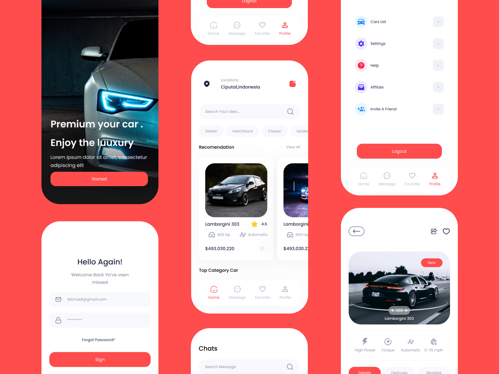 Car MarketPlace App UI by abukhalidstudio on Dribbble