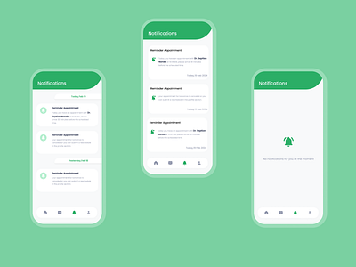 Booking Doctor Notification animation app color concept design figma mobile palette ui