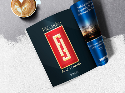 Fall Forum Ad branding design illustration logo magazine ad magazine design magazine illustration typography vector
