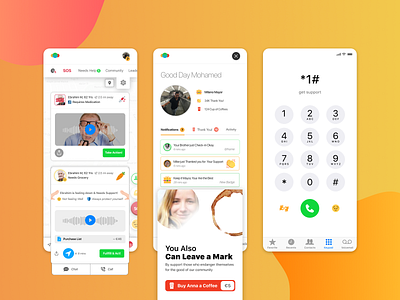 COVID19 Community App chat clean community community app covid19 health ios leaderboard minimal mobile mobile app modals modern popups simple