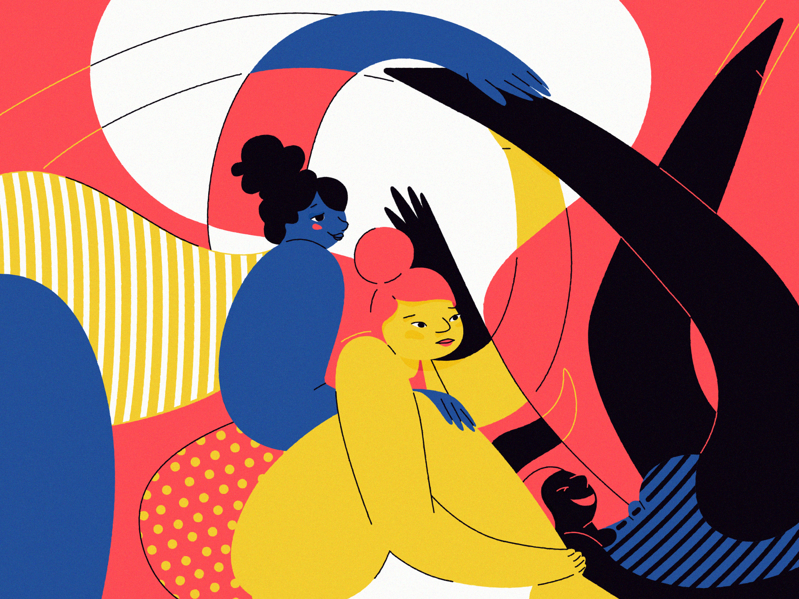 Sister ballerinas by Laura Calvo on Dribbble