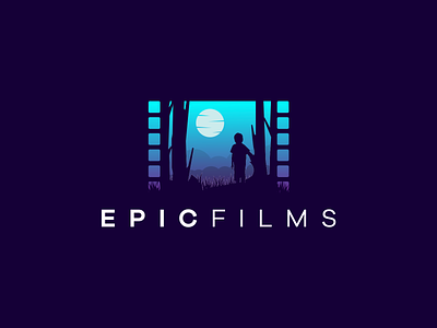 EPIC FILMS branding colors design design app design art designer film identity logo logo design logos logotype look mascot mask minimal movie production video view