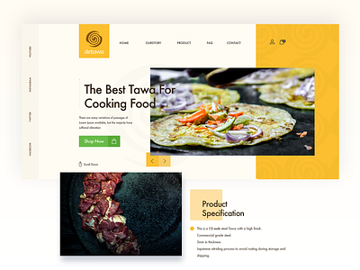 Detawa branding colors design food home page homepage identity interface landingapge minimal tawa ui ux web web design webdesign webdesigning weblayout website website design