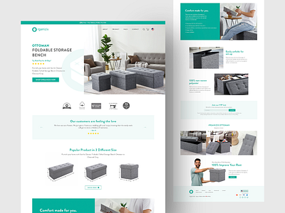 Organizix bench branding design landingapge layout onepage product product page shopify shopify design shopify plus shopify store shopify template store design threeset uidesign uiux userinterface webdesign website