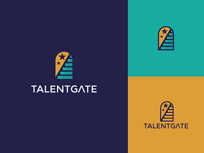 Talent Gate appicon appicons branding colors design gate identity logo logo design logomark logos logotype mark minimal moderndesign talent talent show talenthouse typography vector