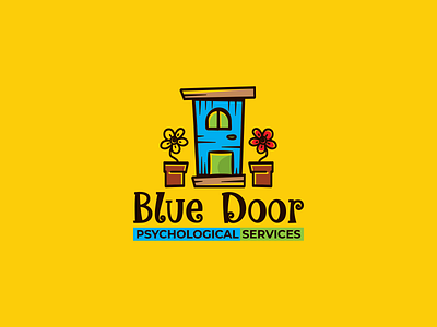 Blue Door blue brand brand identity cartoon cartoon logo cartooning colors desing door identity illustrator logo logo design marketing minimal modern service typogaphy vector