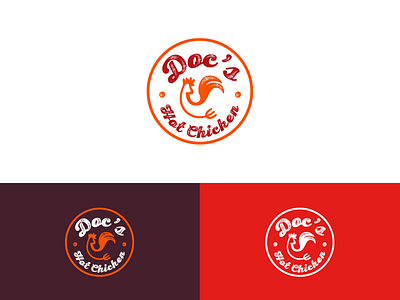 Doc’s Hot Chicken branding branding design circle logo colors design hot chicken identity illustrator logo logo design logodesign logos logotype mark minimal design modern modern logo resturant typography vector