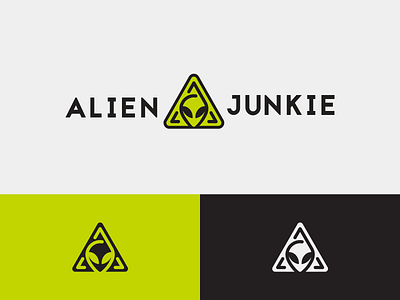 ALIEN JUNKIE aliens brand branding colors design design agency design studio designer identity illustrator junkie logo logo design logotype mark marker minimal modern typogaphy vector