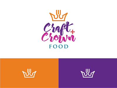 Craft Crown Food abstract branding colors colorscheme craft crown crown icon design food foods identity illustrator indentity logo logo design branding logodesign minimal typogaphy typography vector