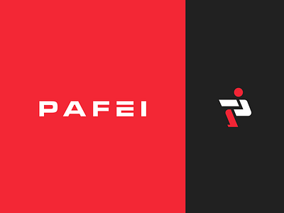 PAFEI brand branding colors design fitness app fitness center fitness logo identity illustration logo logo design logos modern people redesign typography vector