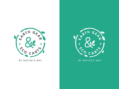 Earth Gear ECO Carts brand design brand identity branding business colors earth fresh colro fresh design green greenery greens identity identity design logo logos mark minimal modern nature typogaphy