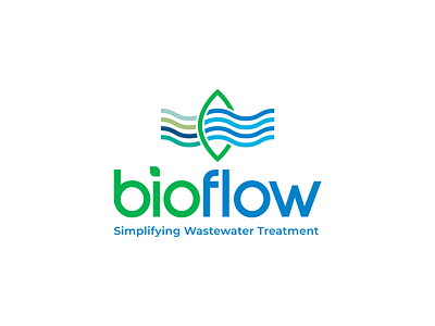 Bioflow branding colors design fresh colors green and blue illustrator logo logo design logodesign logos marketing minimal modern simplify treatment typogaphy vector wastewater water watercolor