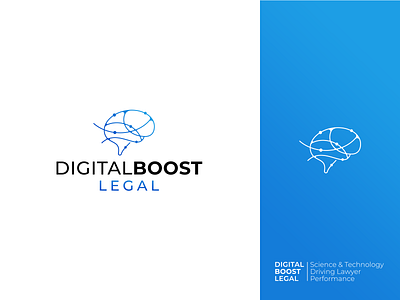 Digital Boost legal ai blue brain colors digital digital art digital brain digitalart identity identity branding identitydesign logo logodesign marketing minimal modern tech logo technology vecotr vector illustration