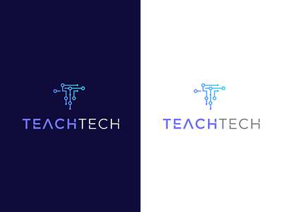 Teach Tech branding colors designer designs logo logo design logodesign logos logotype mark market minimal minimla modern tech tech logo technology technology logo typogaphy vector