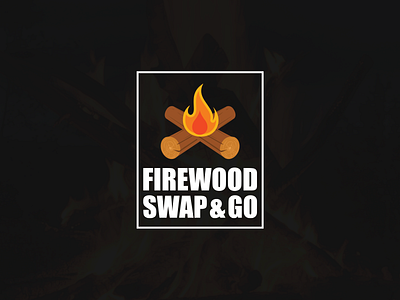 Firewood Swap & Go bonfire box branding colors colros design fire fire logo fireart identity logo logo design logodesign logos logotype marketing minimal modern vector wood