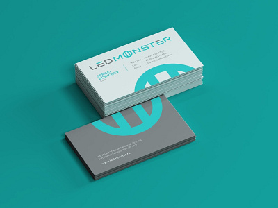 Led Monster Business Card Design