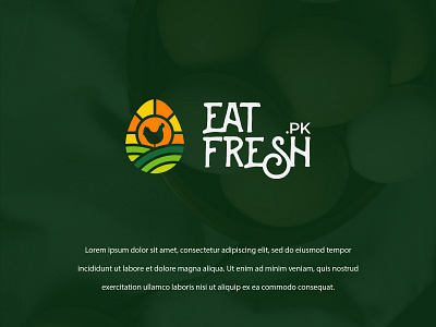 Eat Fresh branding colors design identity illustration logo logodesign mark marketing minimal modern typography vector