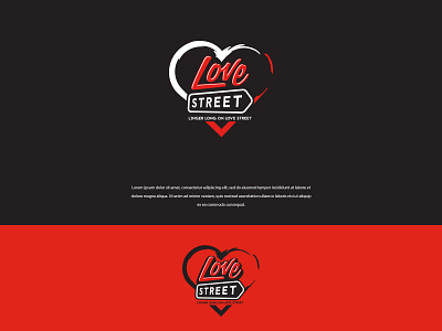 Love Street colors design logo modern vector