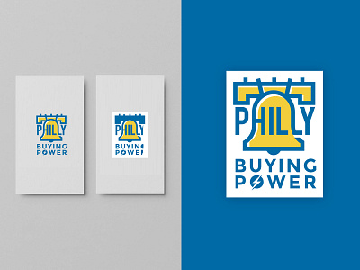 Philly Buying Power Logo Design colors illustration logo modern typography vector