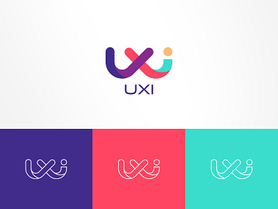 UXI branding colors design identity illustration logo logodesign mark marketing minimal modern typography vector