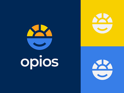 Opios colors illustration logo