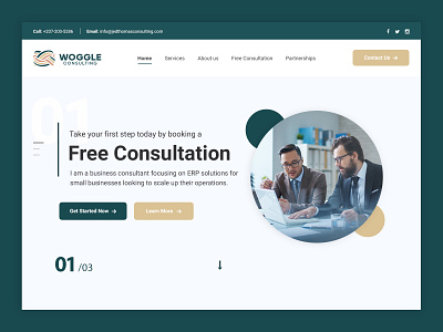 Woggle Consulting colors design modern typography ui ux web web design webdesign website website design